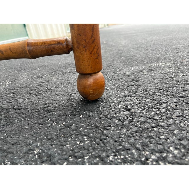 1970s American of Martinsville Faux Bamboo Writing Desk For Sale - Image 9 of 12