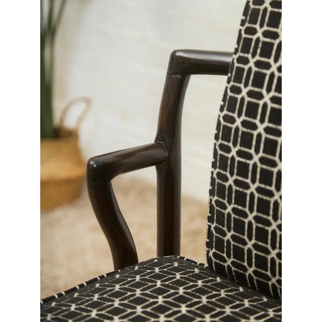 Wood Mid 20th Century Geometric Styled After Monte Verde Young Hollywood Regency Chairs- Set of 2 For Sale - Image 7 of 10
