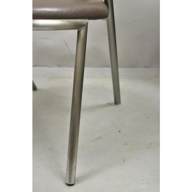 Vintage Brueton Mid Century Modern Tubular Steel Cat Eye Lounge Chairs - A Pair For Sale - Image 12 of 12