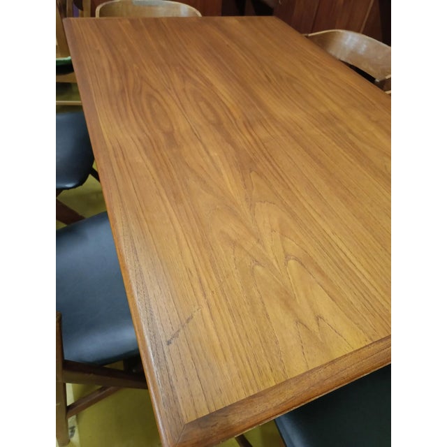 Vintage Danish Teak Table with Extensions, 1960s For Sale - Image 6 of 9