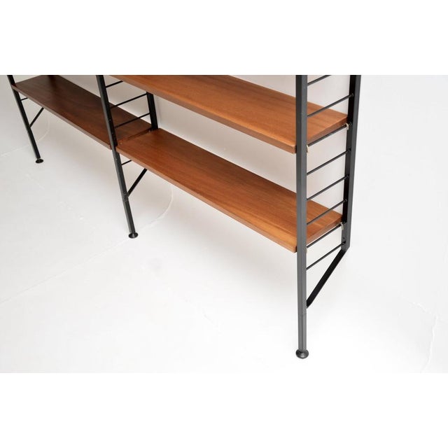 Vintage Teak Ladderax Bookcase Shelving from Staples Cricklewood, 1960 For Sale - Image 10 of 13