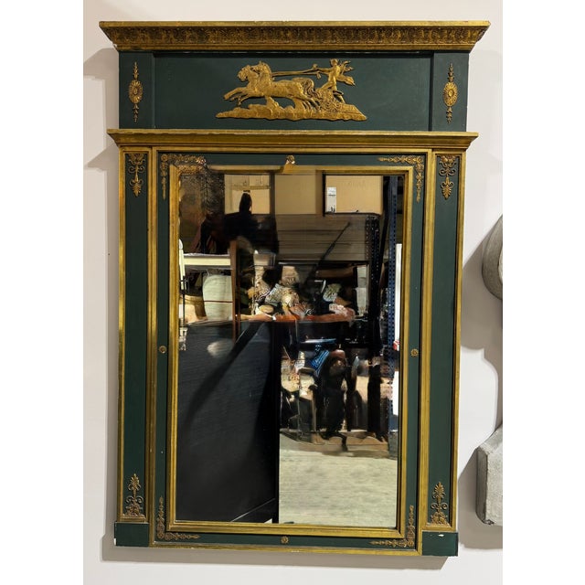 Early 19th Century Empire Trumeau Mirror For Sale - Image 4 of 12