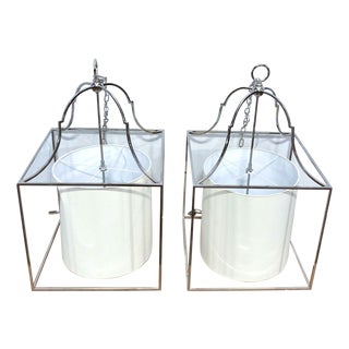 Visual Comfort Gustavian Lantern Pendants - Set of 2 For Sale