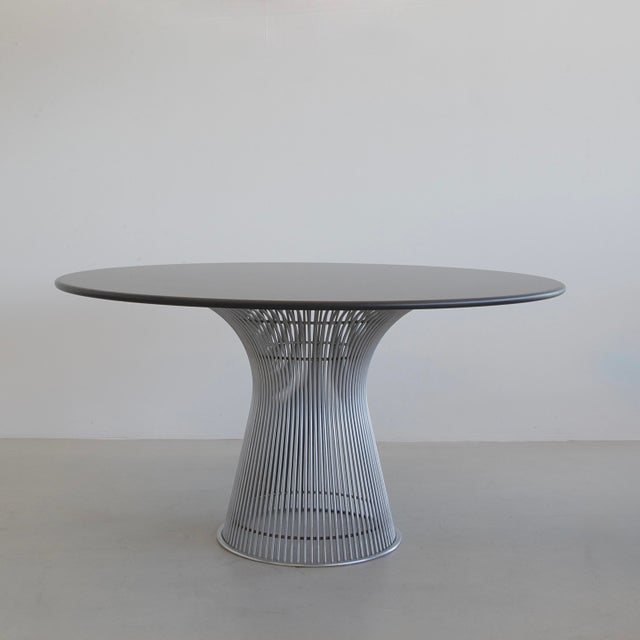 Warren Platner Round Warren Platner Dining Table with Stone Top by Warren Platner for Knoll International, 1969 For Sale - Image 4 of 9