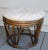 This vintage bamboo/rattan ottoman has a new cushion made of tweed in the style of the mid century original cushion. The...