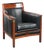 Art Deco Decoforma Series Armchair in Black Leather and Wood from Schuitema For Sale