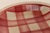 Vintage French Modern Raspberry Tartan Plaid Pedestal Cake Stand by Faïencerie Givors For Sale - Image 10 of 11
