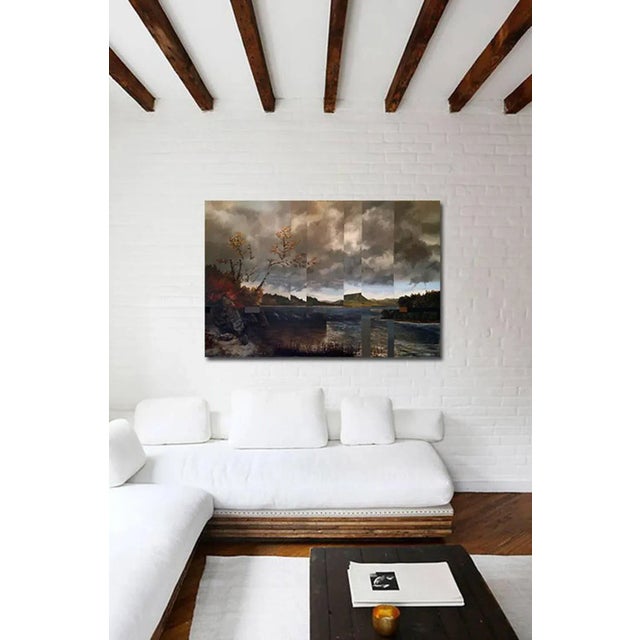 Lake St George Kensett, Landscape, Oil on Metal, 2015 For Sale - Image 4 of 5