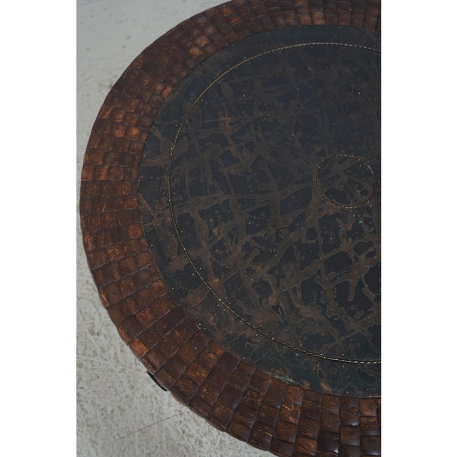 Metal Coconut & Bronze Mounted Coffee Table For Sale - Image 7 of 14
