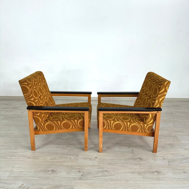 Art Deco Scandinavian Art Deco Armchairs - A Pair For Sale - Image 3 of 7