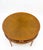 Pierced Caved Ornament Round Walnut Banded Mid-Century Modern Side End Table For Sale - Image 12 of 12