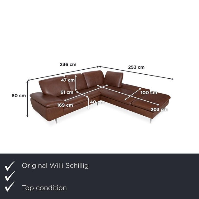 The Willi Schillig Loop corner sofa in brown leather proves that a generously sized corner piece can still appear light...
