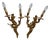 Mid-Century Louis XV Rocaille Style Gilt Bronze Sconces, France, Set of 2 For Sale