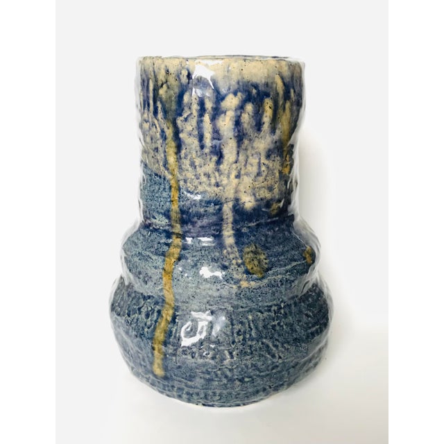 Vintage Handcrafted Ceramic Vase For Sale - Image 4 of 4