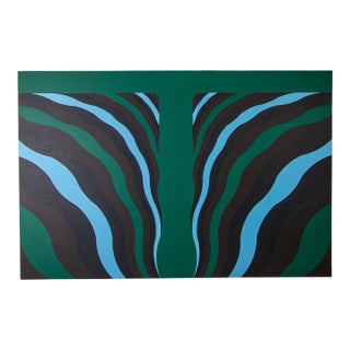 Jason Crum - "Chosen" - 1971 48" X 72" - Abstract Painting Vladimir Kagan Provenance For Sale