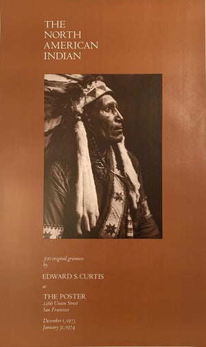 Edward Curtis American Indian Super Photography Poster, 1973