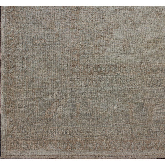 Tribal Large Angora Oushak Rug by Keivan Woven Arts 11'3" X14'5" For Sale - Image 3 of 6