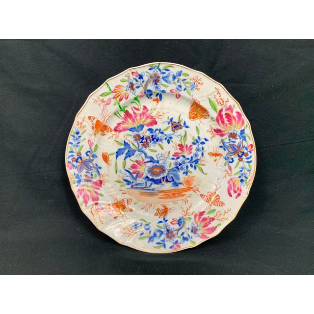 Antique Hand Painted Floral Decorative Plate For Sale In New Orleans - Image 6 of 13