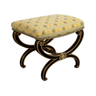 Napoleon III Curule Stool, 19th Century For Sale