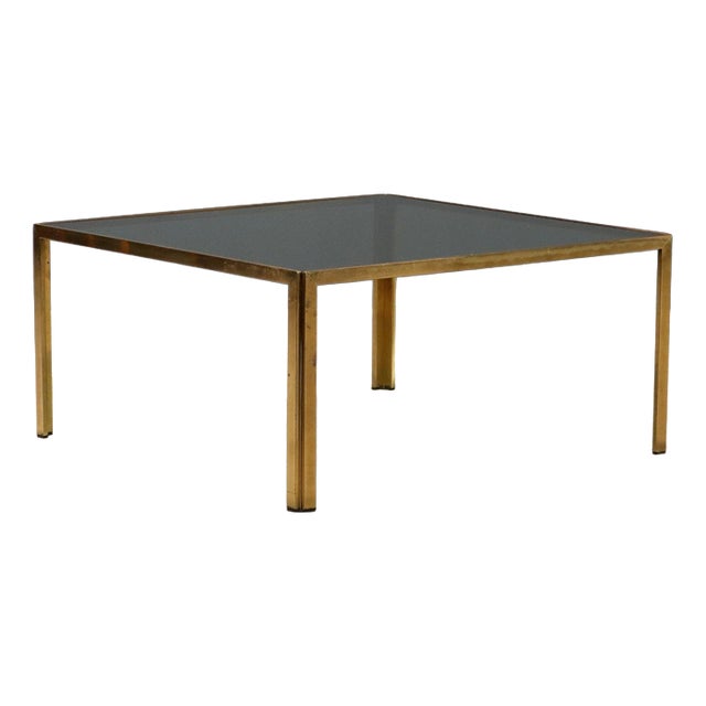 Vintage Glass Coffee Table, 1970s For Sale