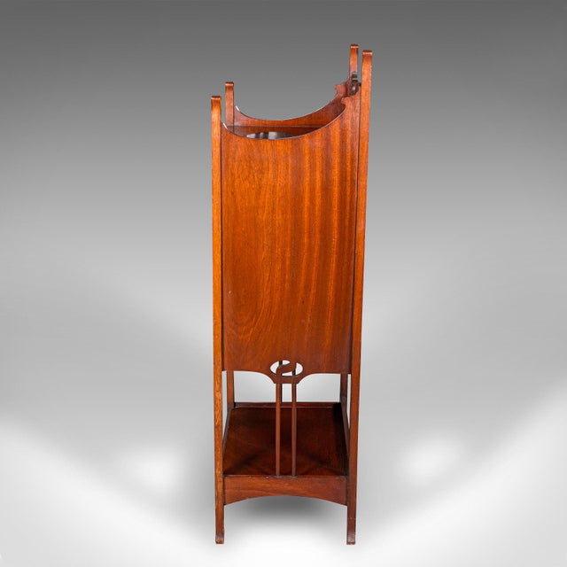 Antique Fall Front Music Cabinet, English, Art Nouveau, Victorian, After Liberty For Sale - Image 4 of 12