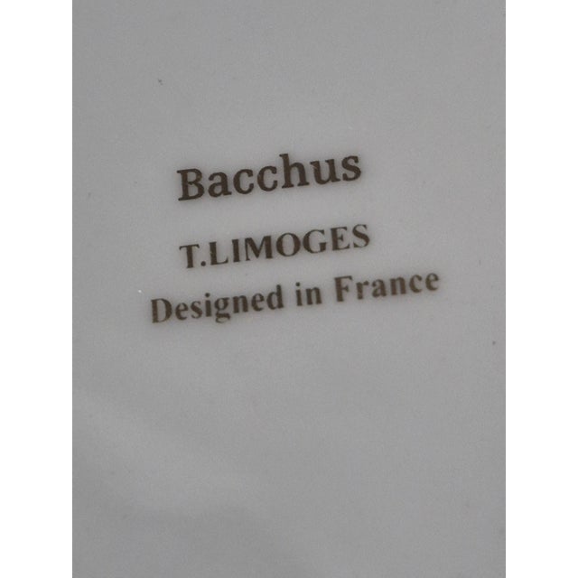 Ceramic Late 20th Century Bacchus T. Limoges France Cake Plate & Spatula Milano Collection For Sale - Image 7 of 9