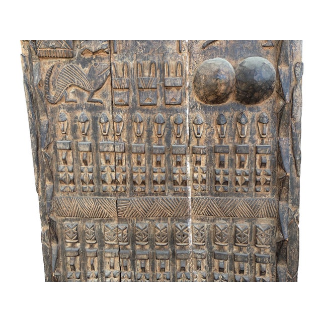 Vintage Dogon Granary Door With Mali African 75.5" H For Sale - Image 4 of 14