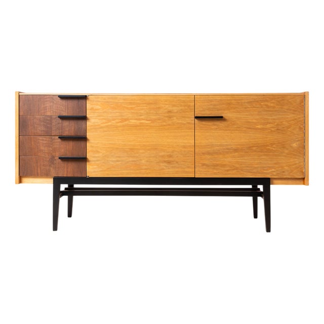 Mid-Century Modern Sideboard by Frantisek Mezulanik for Up Závody, 1960s For Sale