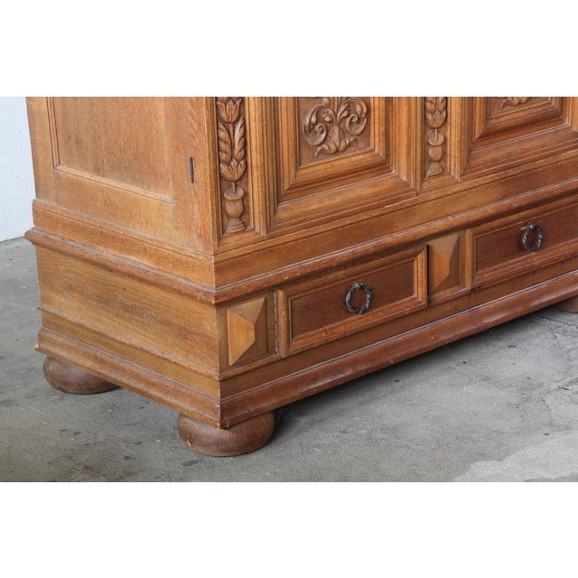 Brown Vintage Danish Brutalist Cabinet in Oak, 1890s For Sale - Image 8 of 18