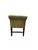1970s Vintage Green Upholstered Window Bench With Rolled Arms & Wood Legs For Sale - Image 4 of 4