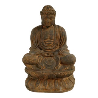 Cast Stone Sitting Buddha For Sale