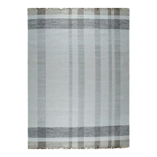 10x14 Giselle Serene Multicolor Geometric Modern Flatweave Wool Carpet Rug For Sale