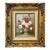 Still Life Flowers Oil on Canvas Painting in Custom Gilt Frame, Signed C.Johnson For Sale