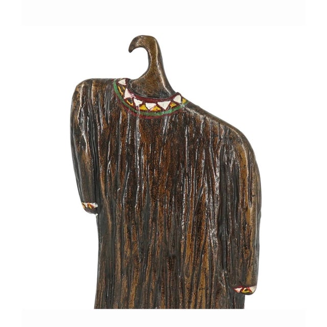 1990s Naomi Siegmann, Naomi Siegmann Bronze Polychrome Surrealist Dress Sculpture Mexico Woman Artist For Sale - Image 5 of 14