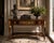 An elegant neoclassical console table by renowned American maker John Widdicomb, showcasing the exceptional craftsmanship...
