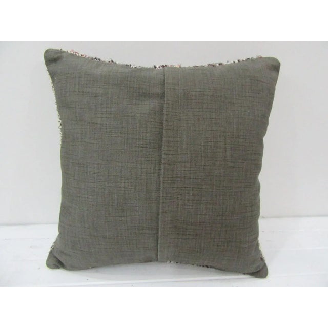 Rustic Handwoven Turkish Kilim Pillow Cover For Sale - Image 3 of 4