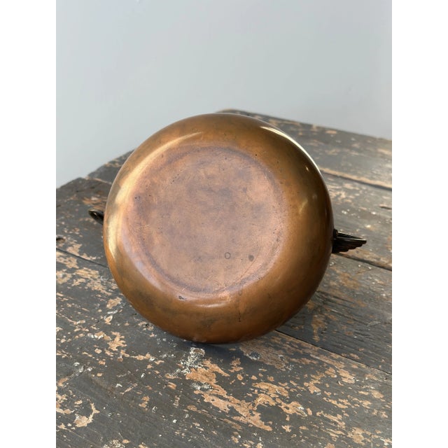 Vintage Modernist Sculptural Hand Wrought Copper Vessel With Handle by Frank Rebajes, Circa 1940s-50s For Sale - Image 10 of 11