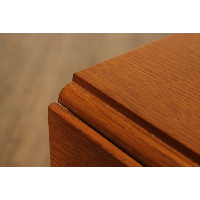 Brown Stickley Mission Collection Oak Drop Leaf Side Table For Sale - Image 8 of 12