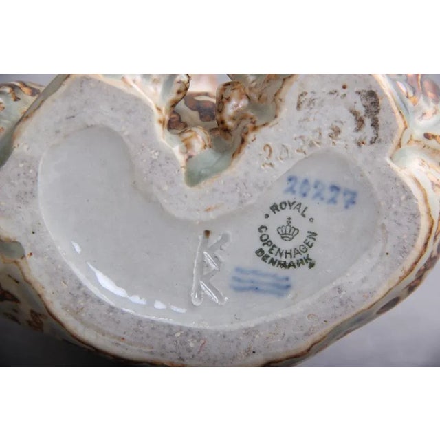 Brown Model 20227 Gorilla Figurine by Knud Kyhn for Royal Copenhagen, Denmark, 1960s For Sale - Image 8 of 9