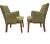 Mid-Century Modern Mid Century Modern Green Lounge Chairs by Milwaukee Chair Company for Upholstery - Pair For Sale - Image 3 of 7