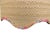 Matilda Goad Scalloped Raffia Ditzy Floral Trim Lamp Shades- A Pair For Sale - Image 4 of 9