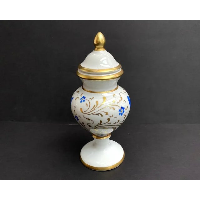 Vintage Porcelain Vase Miniature with Lid, France, 1960s For Sale - Image 3 of 8