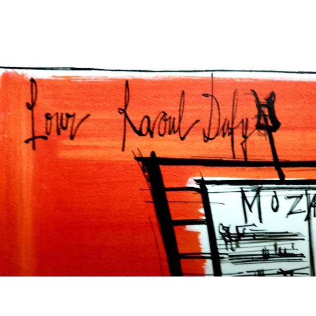 Bernard Buffet (after) - Homage to Dufy - Lithograph 1965 For Sale - Image 3 of 7