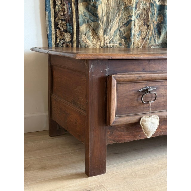 18th Century French Walnut Coffee Table For Sale - Image 4 of 5