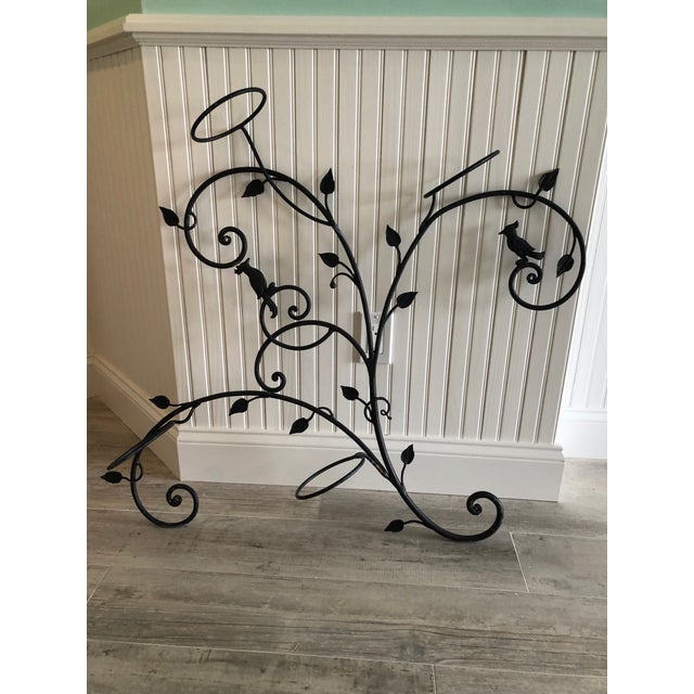 1940s Wrought Iron Wall Plant Holder Chairish