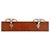 Italian Wall-Mounted Coat Rack in Wood with Two Metal Hooks, 1930s For Sale - Image 11 of 11