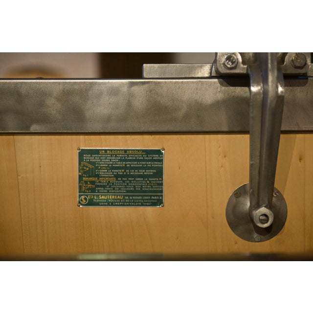 Unic Paris Architect Table by Lucien Sautereau, 1960s, in Very Good conditions. Designed 1960 to 1969 This piece has an...