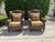 Late 20th Century Vintage Lane Venture Excursions Sculptural Rattan Wingback Armchairs, Pair For Sale - Image 5 of 16