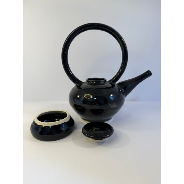 Modern Pottery Tea Pot With Cozy For Sale - Image 4 of 10