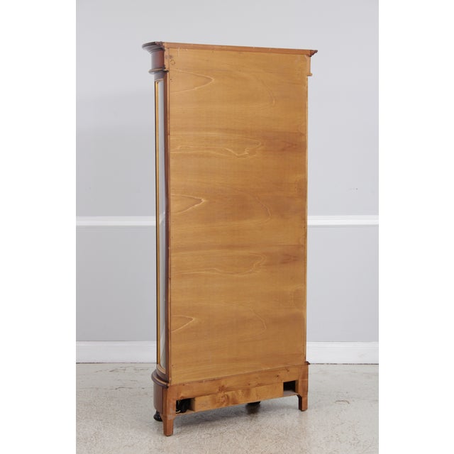 Mobili Colombo Mahogany Neoclassical Vitrine Display Cabinet For Sale - Image 17 of 18